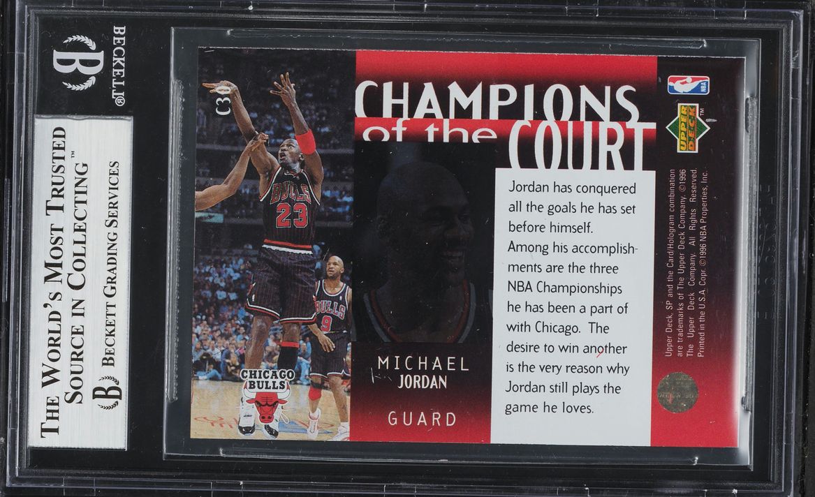 1995 SP Championship Champions Of the Court Michael Jordan #C30 BGS 8.5 NM-MT+