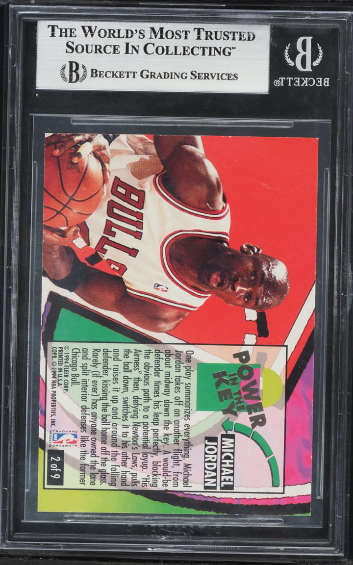 1993 Ultra Power In The Key Michael Jordan #2 BGS 7.5 NRMT+
