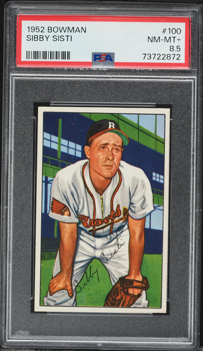 1952 Bowman Sibby Sisti #100 PSA 8.5 NM-MT+