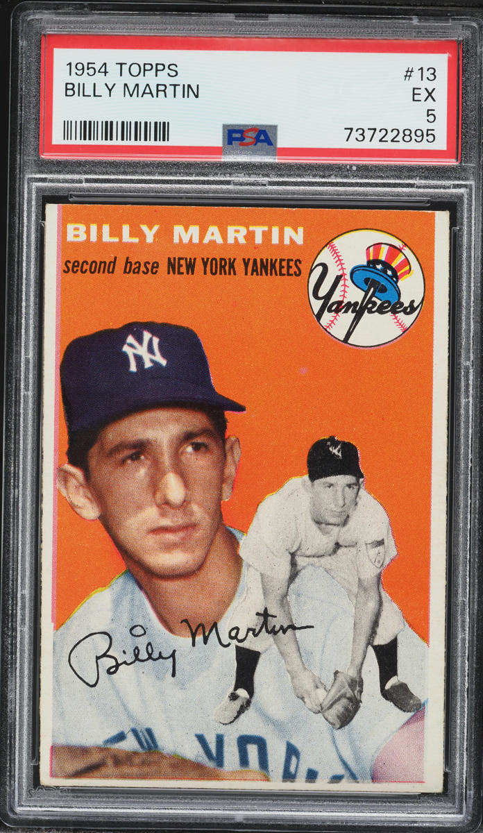 1954 Topps Billy Martin #13 PSA 5 EX