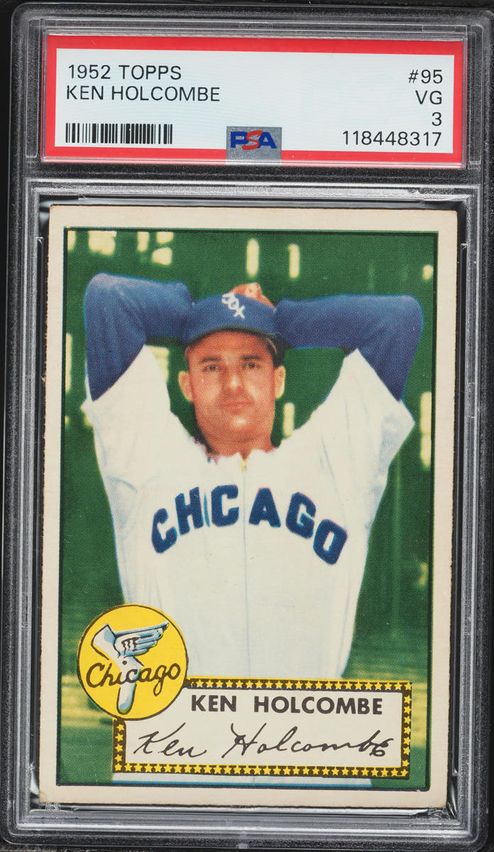 1952 Topps Ken Holcombe #95 PSA 3 VG
