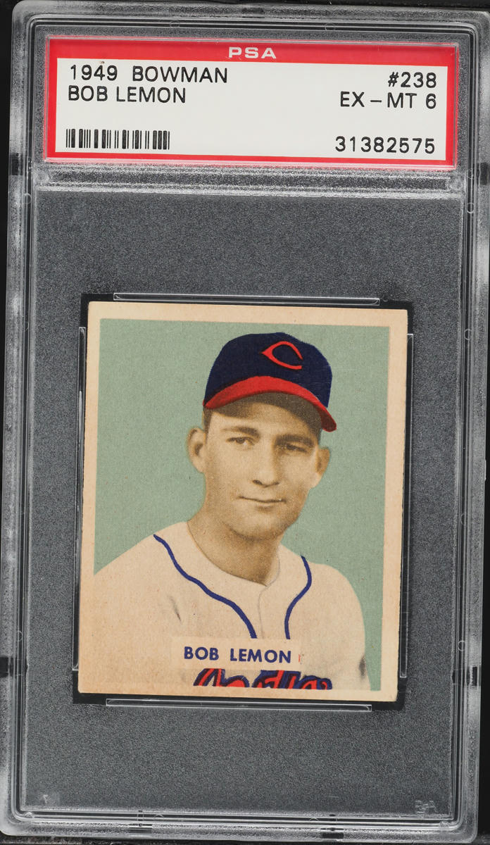 1949 Bowman Bob Lemon ROOKIE #238 PSA 6 EXMT