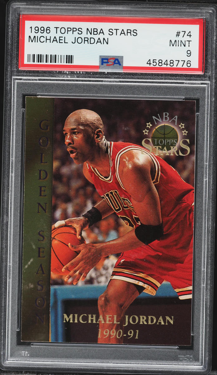1996 Topps NBA Stars Michael Jordan #74 PSA 9 MINT on Fanatics Collect