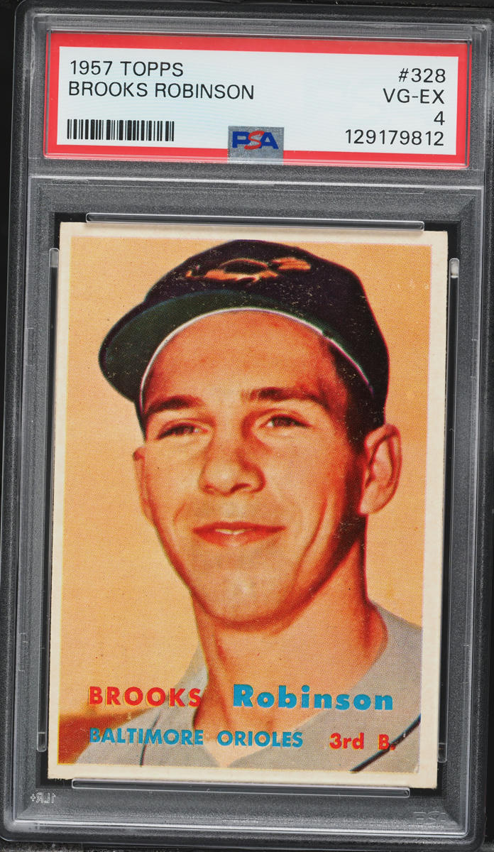 1957 Topps Brooks Robinson ROOKIE #328 PSA 4 VGEX