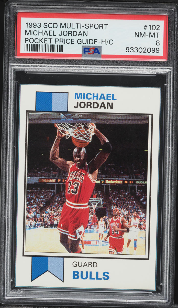 1993 SCD Multi Sport Pocket Price Guide Michael Jordan #102 PSA 8 NM-MT