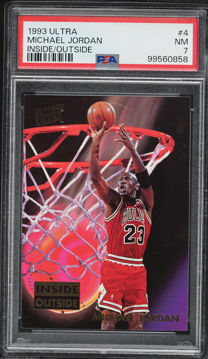 1993 Ultra Inside Outside Michael Jordan #4 PSA 7 NRMT