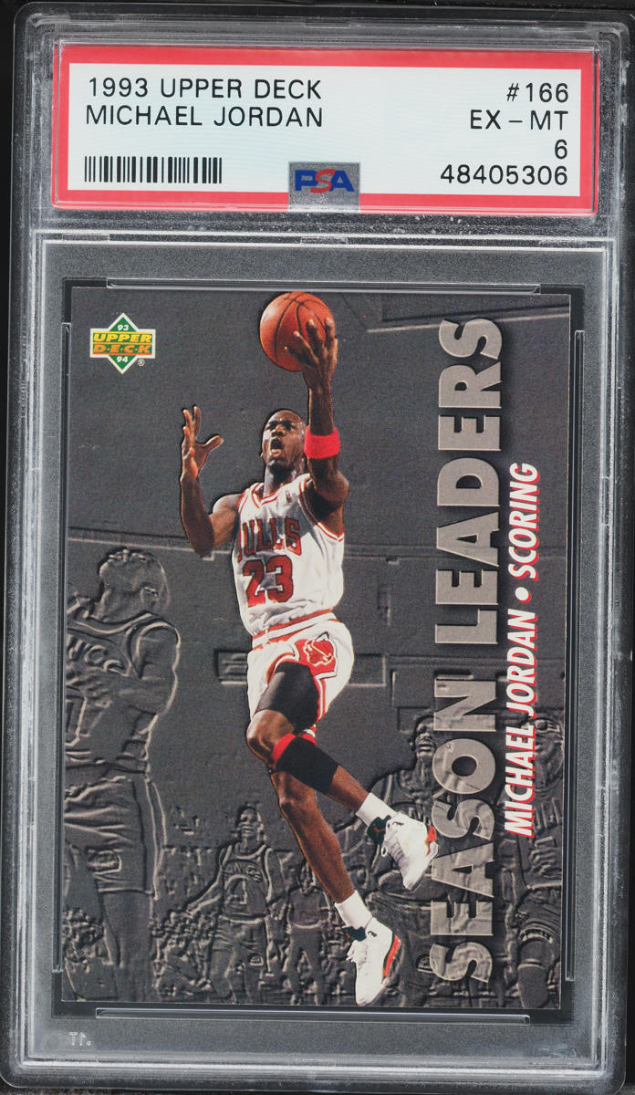 1993 Upper Deck Basketball Michael Jordan #166 PSA 6 EXMT