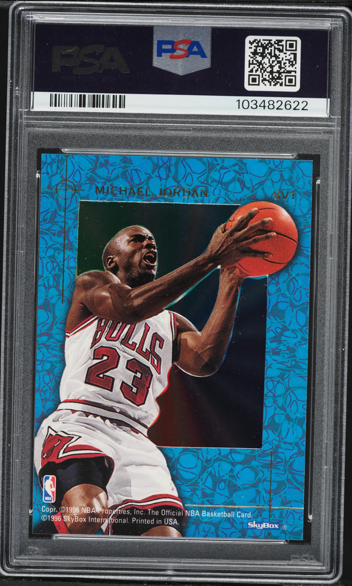 1995 Hoops Skyview Michael Jordan #SV1 PSA 8 NM-MT