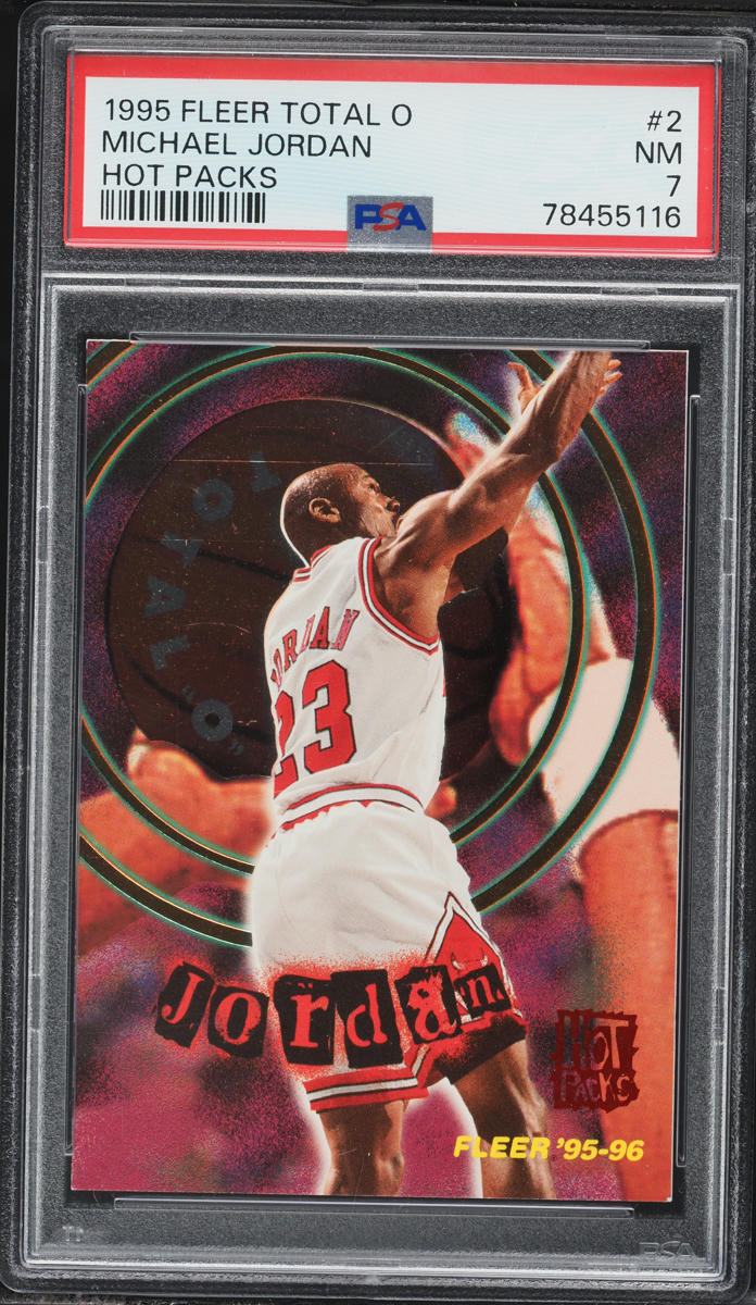 1995 Fleer Total O Hot Pack Michael Jordan #2 PSA 7 NRMT