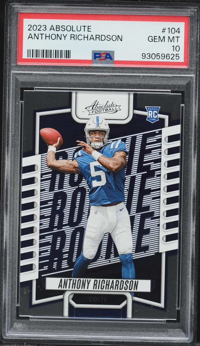2023 Absolute Football Anthony Richardson ROOKIE #104 PSA 10 GEM MINT