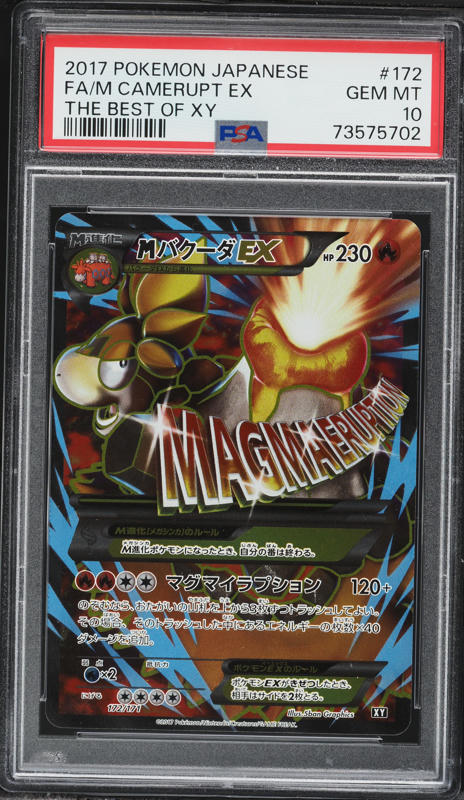 2017 Pokemon Japanese The Best Of XY Alt Art Mega Camerupt EX #172