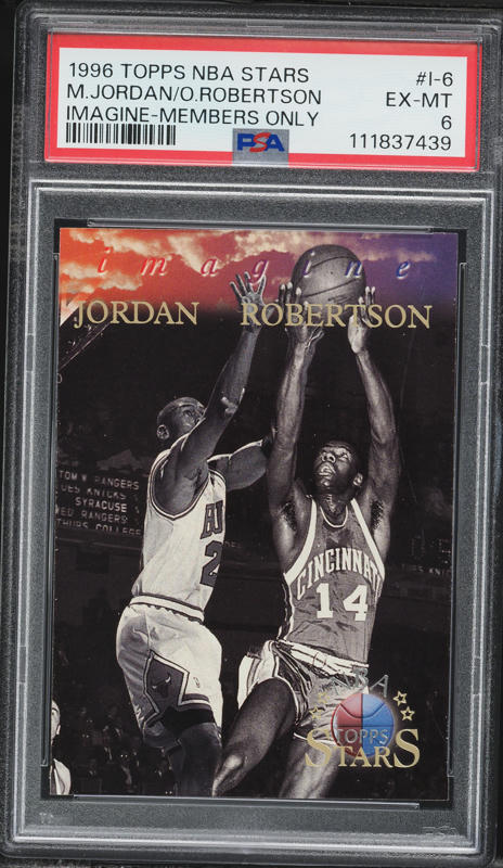 1996 Topps NBA Stars '85 Reprint Michael Jordan #24 PSA 8 NM-MT on