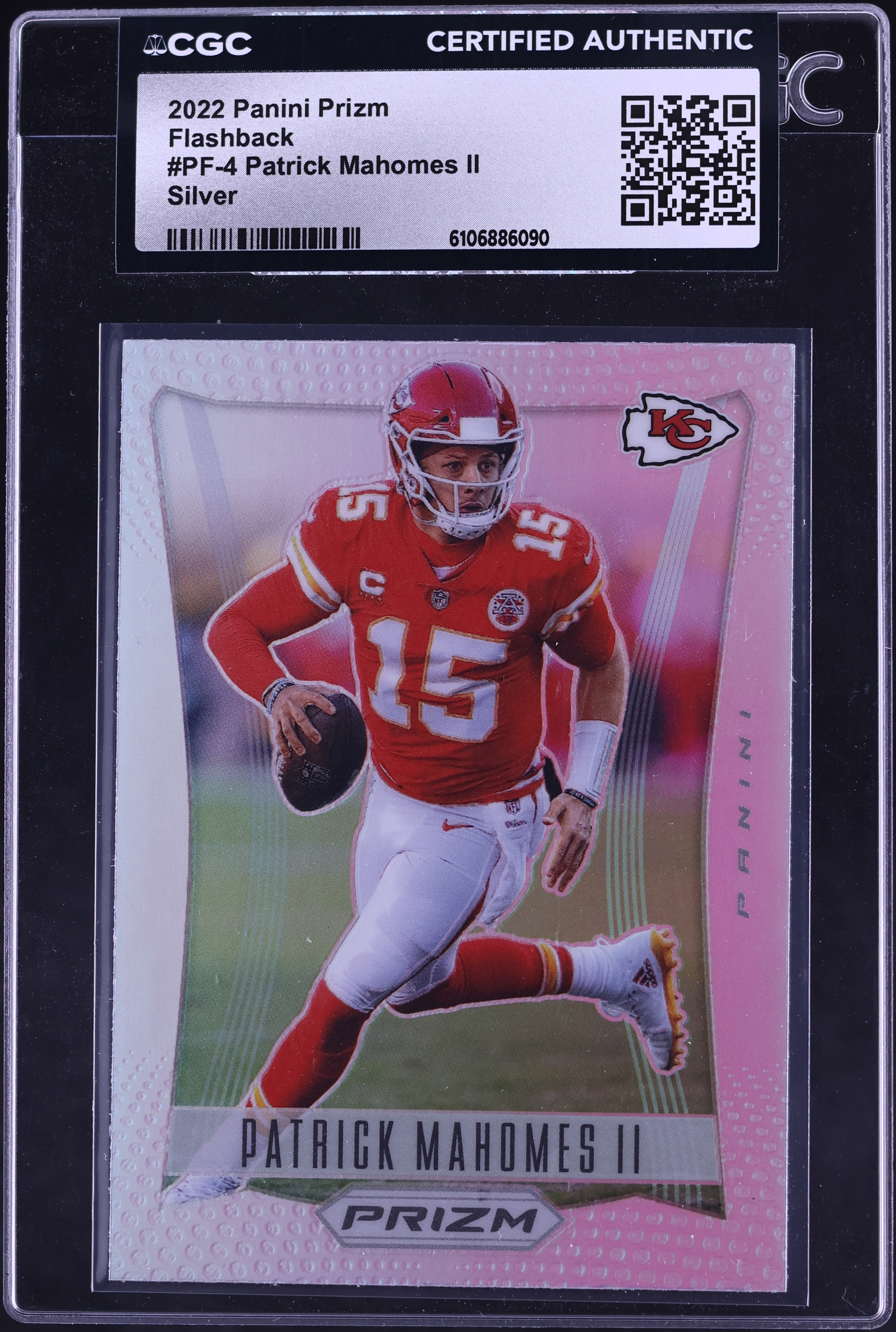 2022 Panini Prizm Flashback Silver Patrick Mahomes II #PF-4 CGC