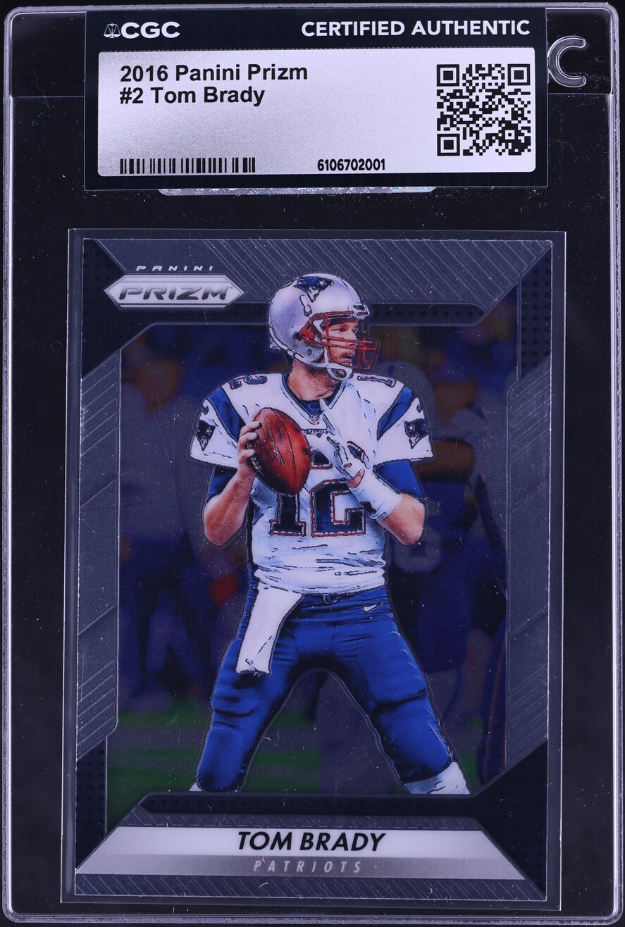 2016 Panini Prizm Tom Brady #2 CGC AUTH
