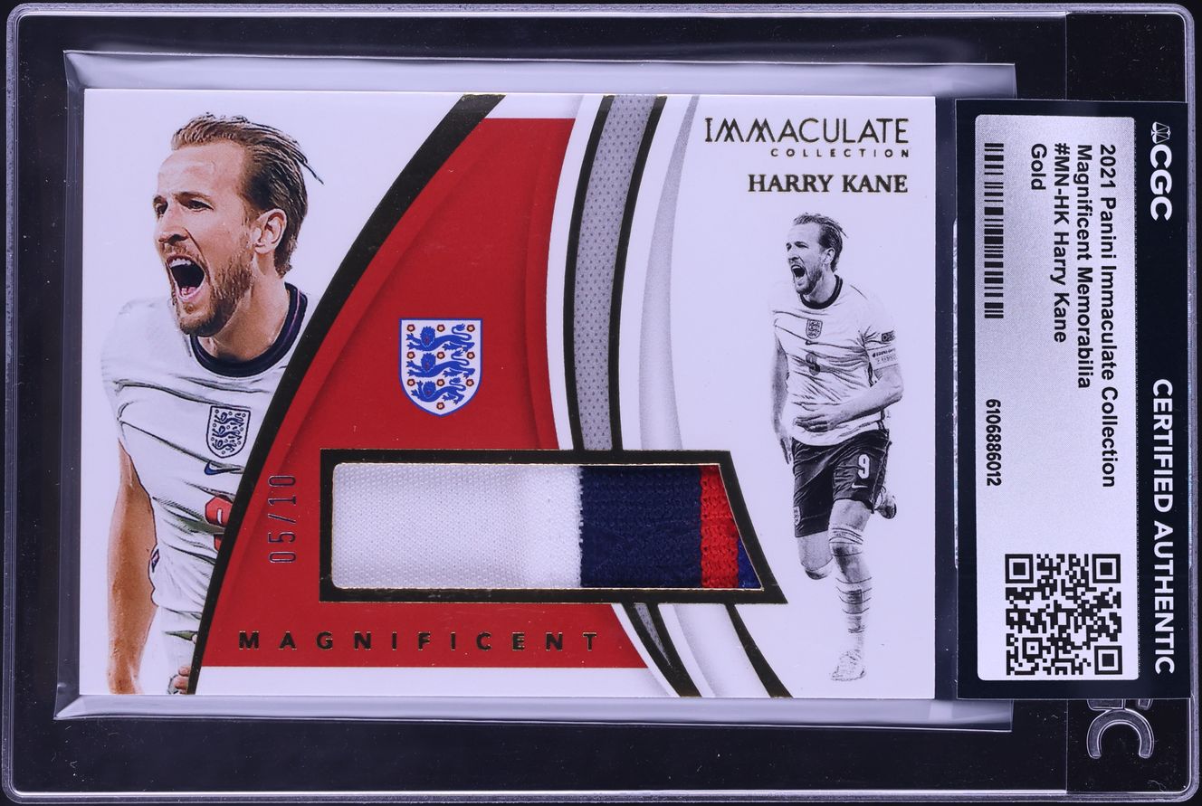 2021 Immaculate Collection Magnificent Gold Harry Kane PATCH /10 #MN-HK CGC AUTH