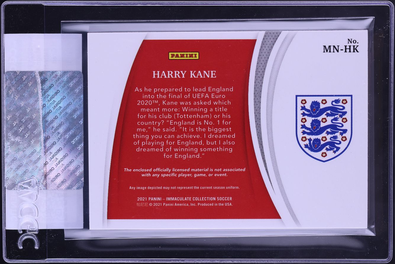 2021 Immaculate Collection Magnificent Gold Harry Kane PATCH /10 #MN-HK CGC AUTH