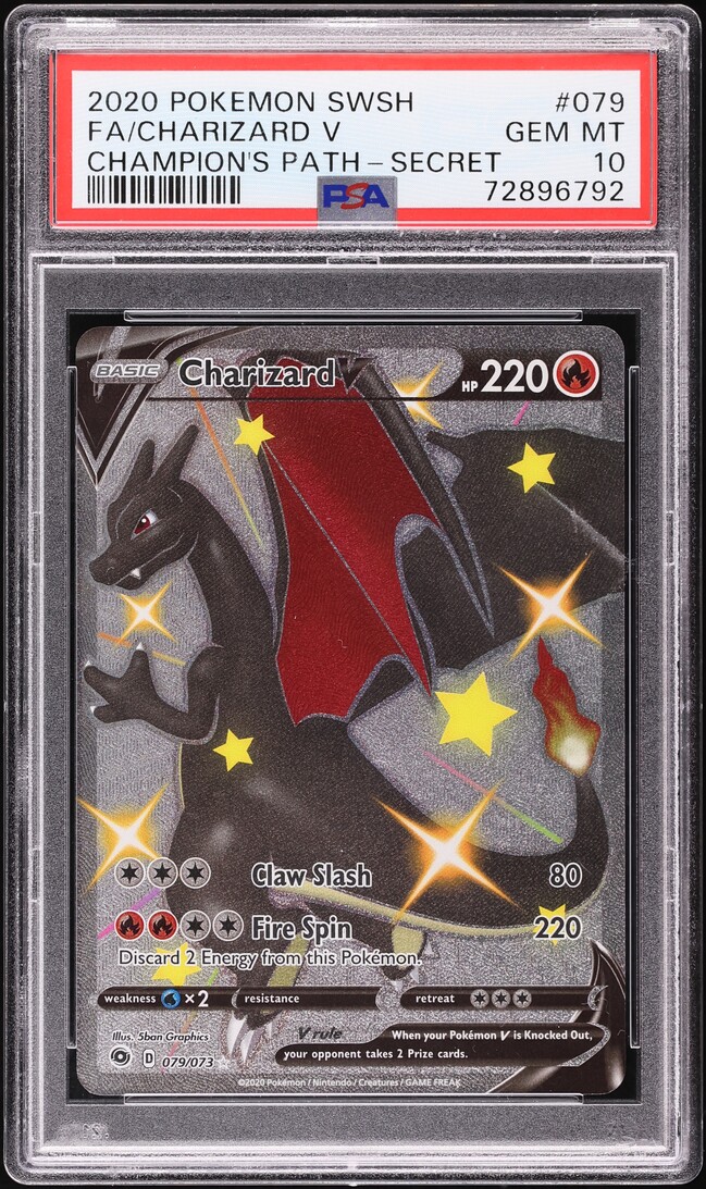 2020 Pokemon Sword & Shield Champion's Path Full Art Shiny