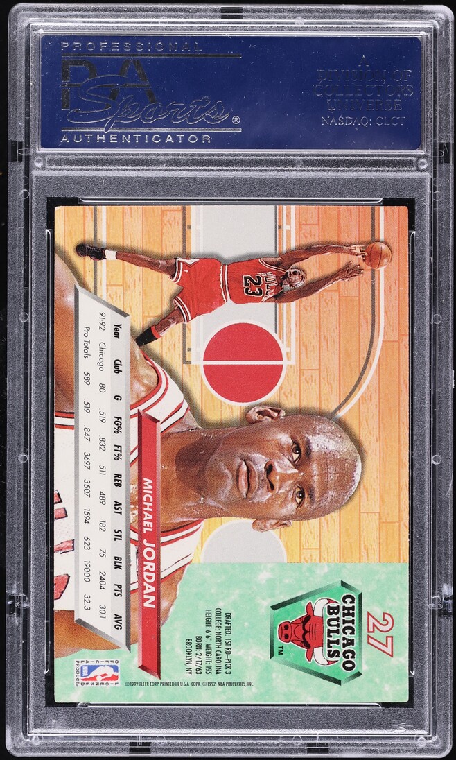 1992 Ultra Basketball Michael Jordan #27 PSA 10 GEM MINT