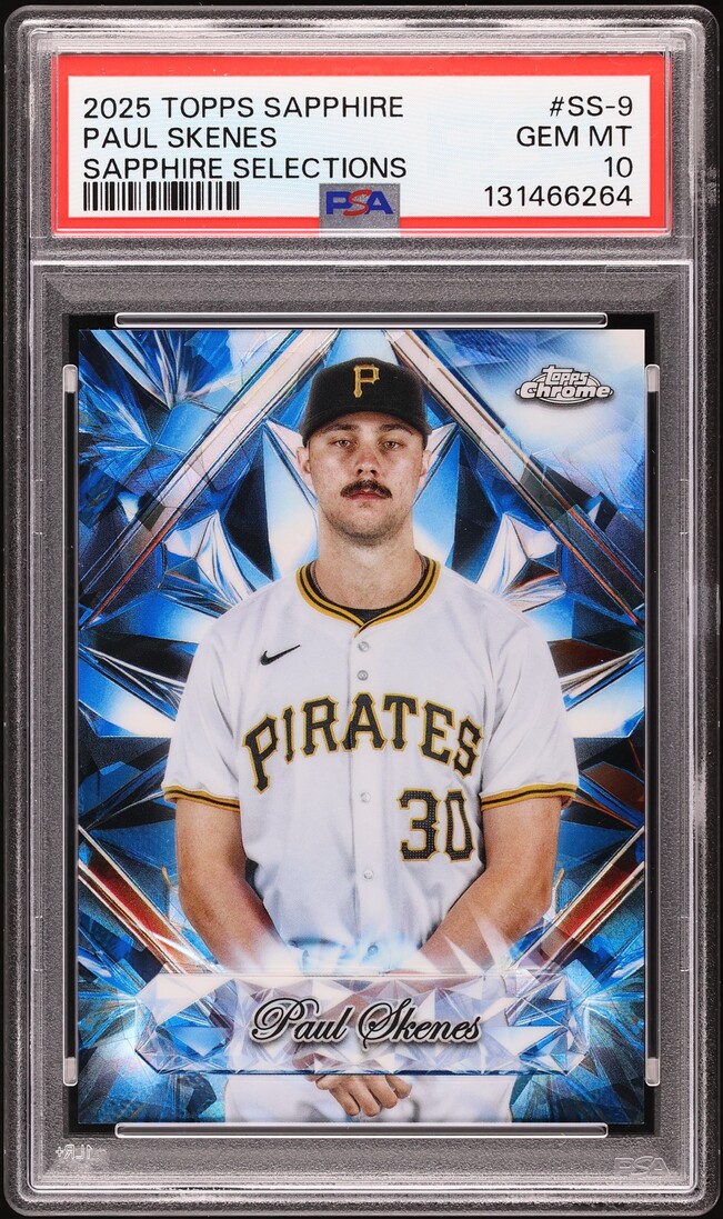 2025 Topps Chrome Sapphire Selections Paul Skenes #SS-9 PSA 10 GEM MINT