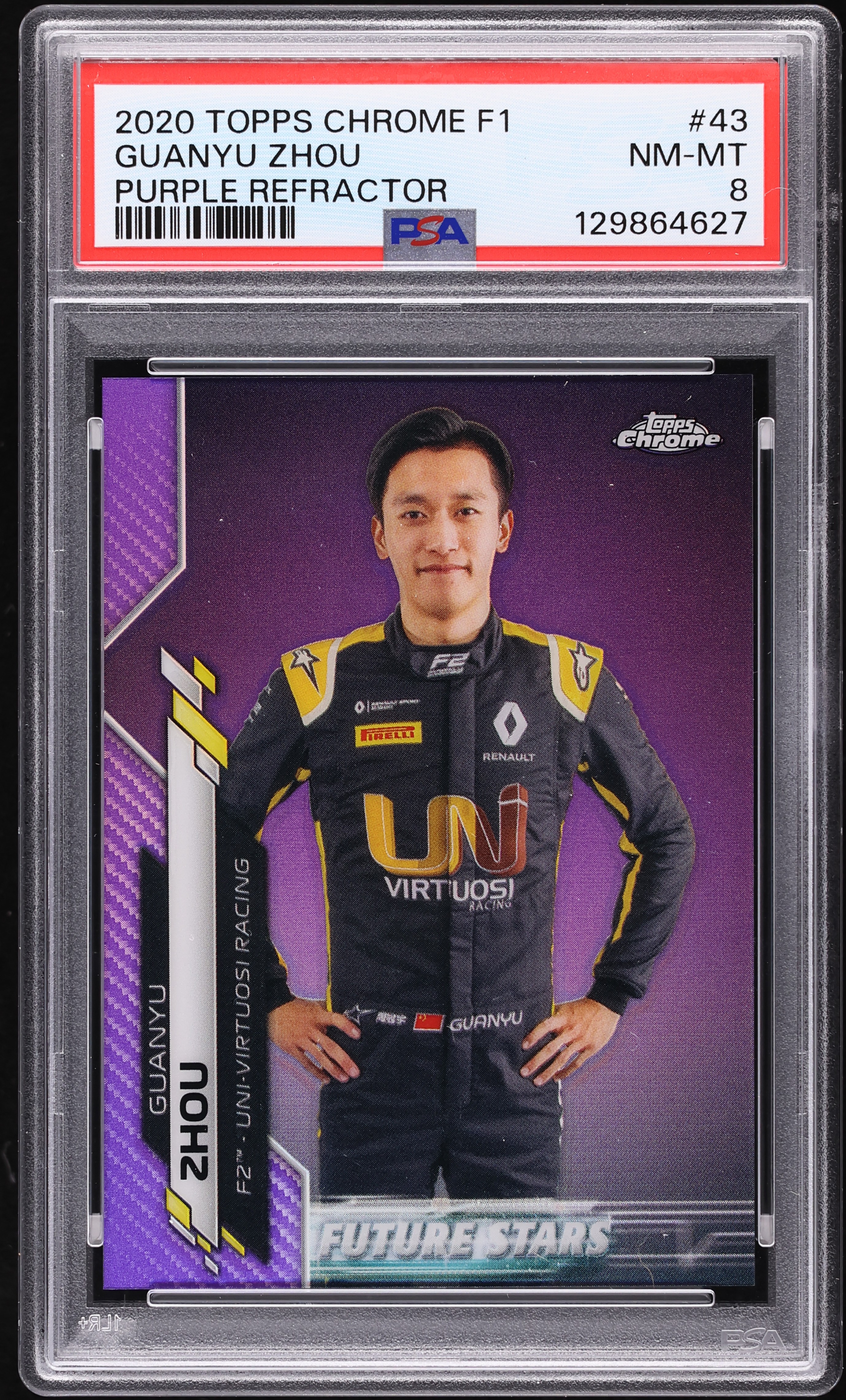 2020 Topps Chrome Formula 1 F1 Future Stars Purple Refractor