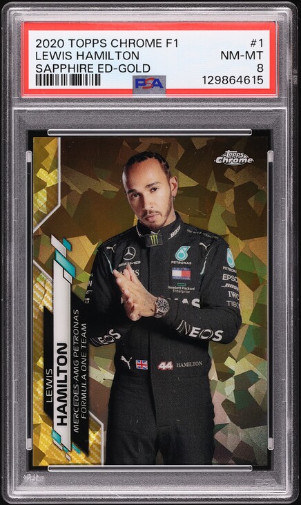 2020 Topps Chrome Sapphire Formula 1 F1 Red Refractor Lewis