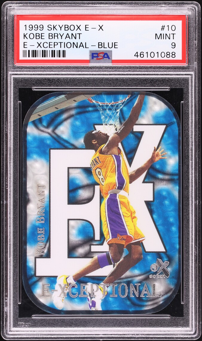 1999 Skybox E-Xceptional Blue Kobe Bryant /250 #10 PSA 9 MINT on