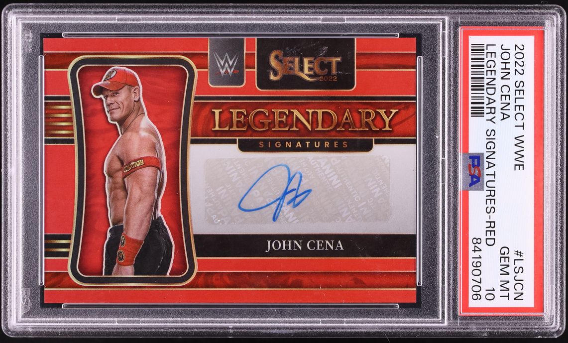 2022 Select WWE Legendary Signatures Red John Cena AUTO 99/99 #LSJCN PSA 10 GEM MINT