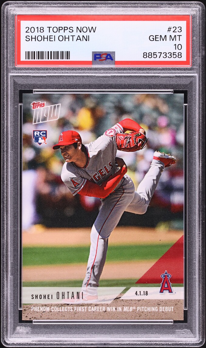 2018 Topps Now Shohei Ohtani ROOKIE #23 PSA 10 GEM MINT
