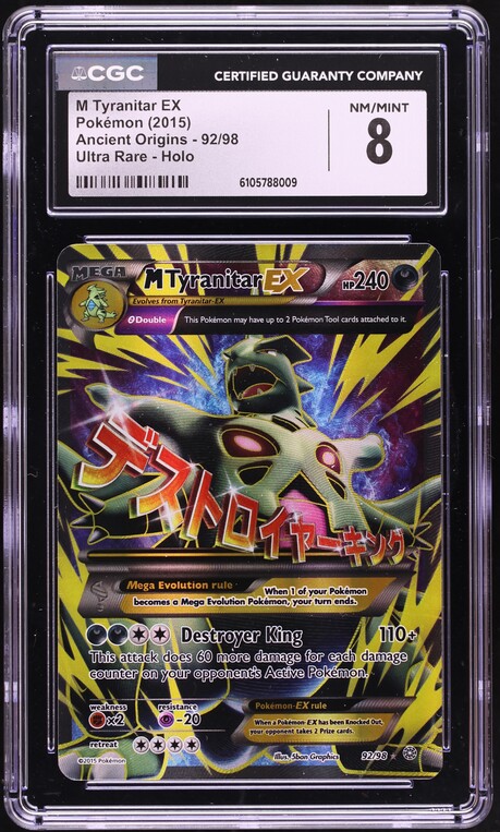 2015 Pokemon XY Ancient Origins M Tyranitar EX #43 CGC 10 GEM MINT on  Fanatics Collect