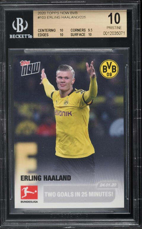2019 Panini Fussball Bundesliga Sticker Erling Haaland ROOKIE #32