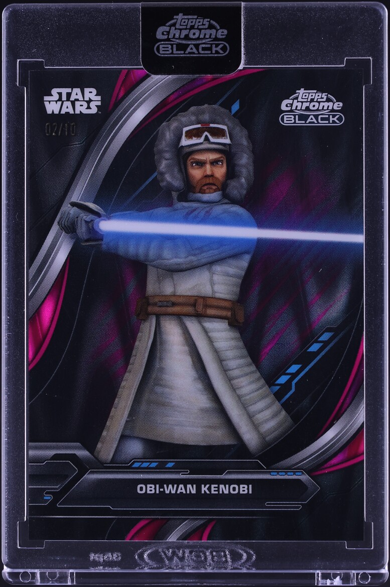 2024 Topps Chrome Star Wars Animated Short Prints Magenta RayWave Obi-Wan Kenobi /10 #SP-7