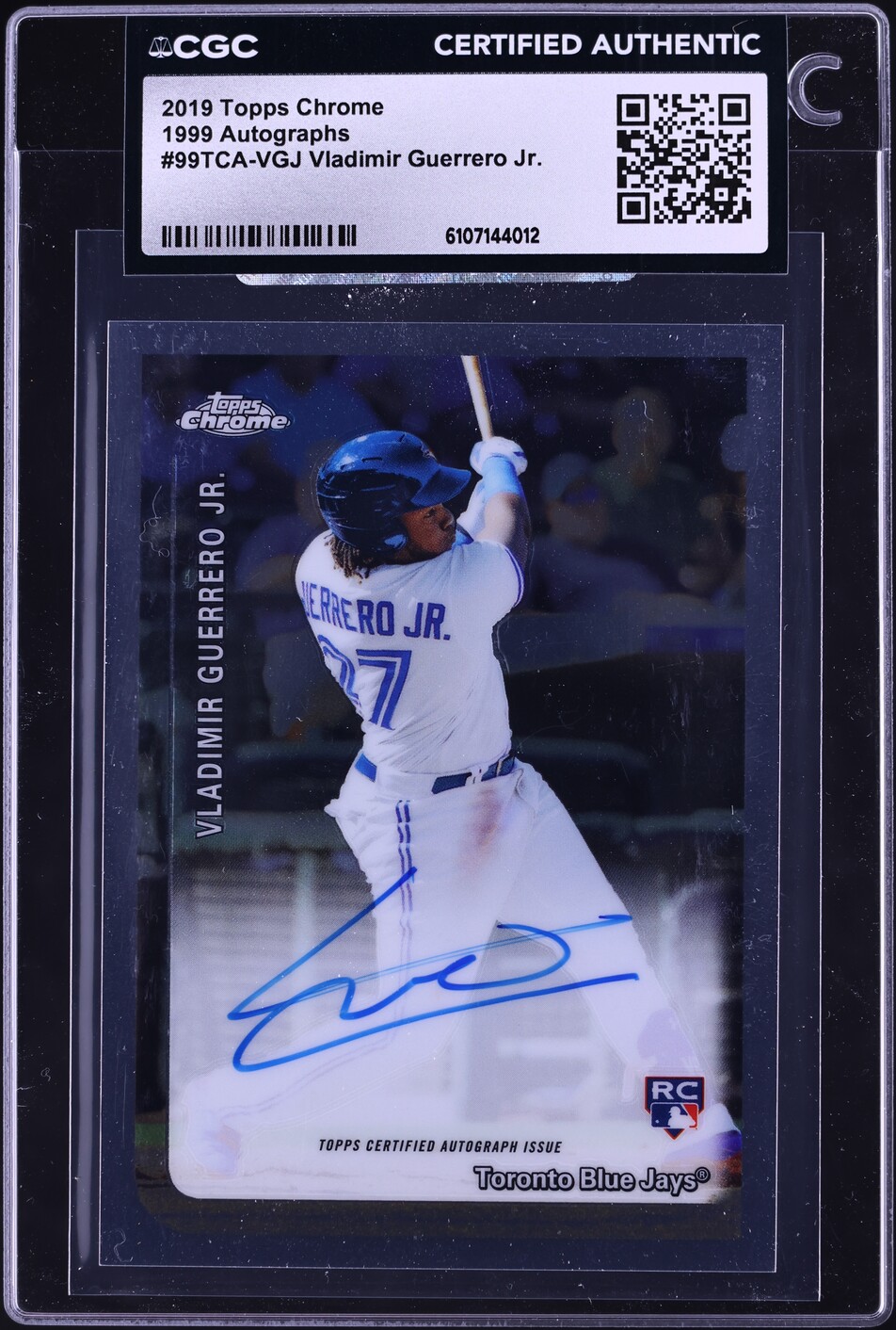 2019 Topps Chrome '99 Vladimir Guerrero Jr. ROOKIE AUTO /99 #99TCA