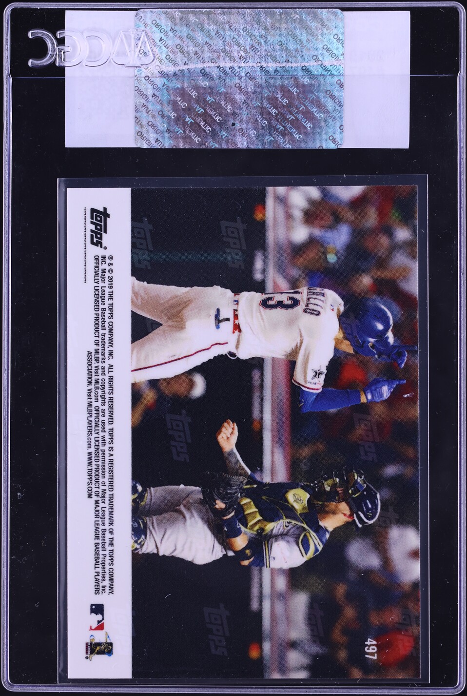 2019 Topps Now Joey Gallo #497 CGC AUTH