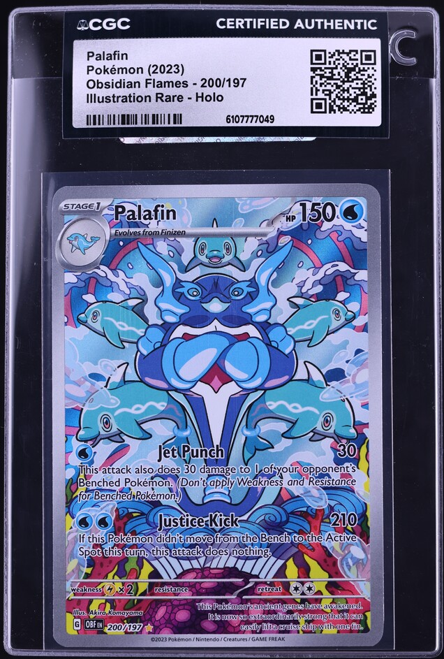 2023 Pokemon Scarlet & Violet Obsidian Flames IR Palafin #200 CGC AUTH