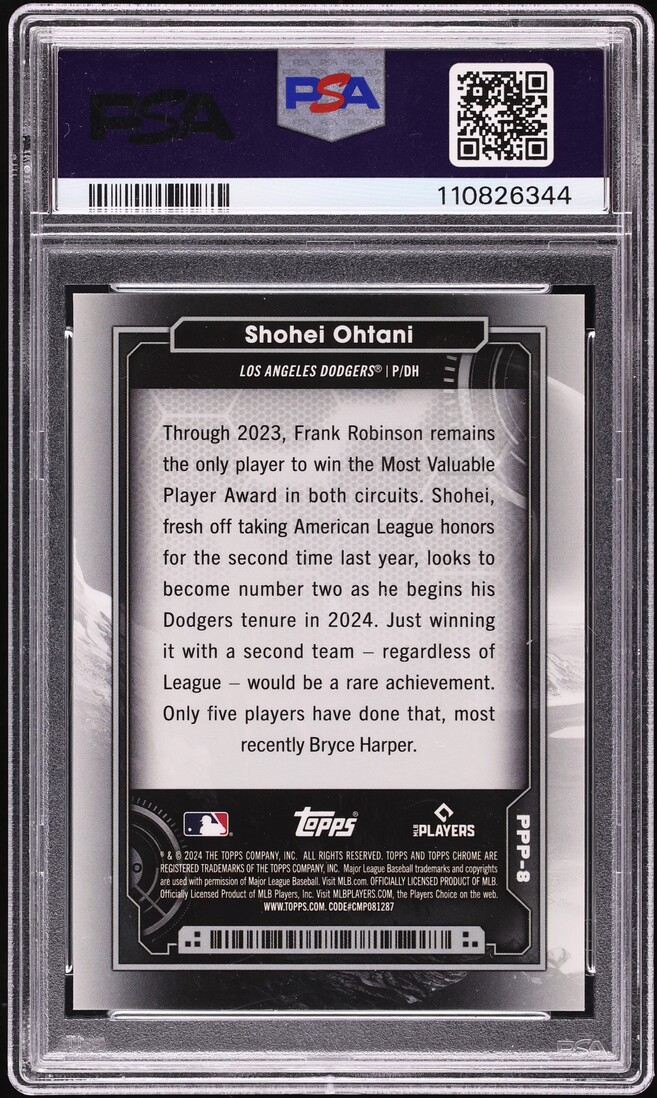 2024 Topps Chrome Cosmic Planetary Pursuit Pluto Shohei Ohtani #8 PSA 10 GEM MINT