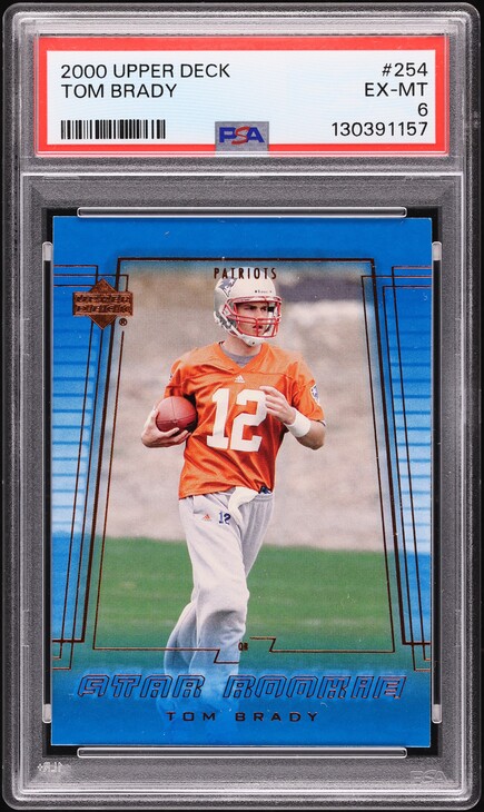 2000 Pacific Paramount Holo Gold Tom Brady ROOKIE /130 #138 PSA 10
