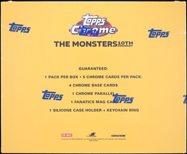 2025 Topps Chrome 10th Anniversary Labubu Sealed Hobby Box, 5ct