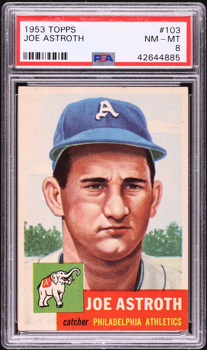 1953 Topps Joe Astroth #103 PSA 8 NM-MT