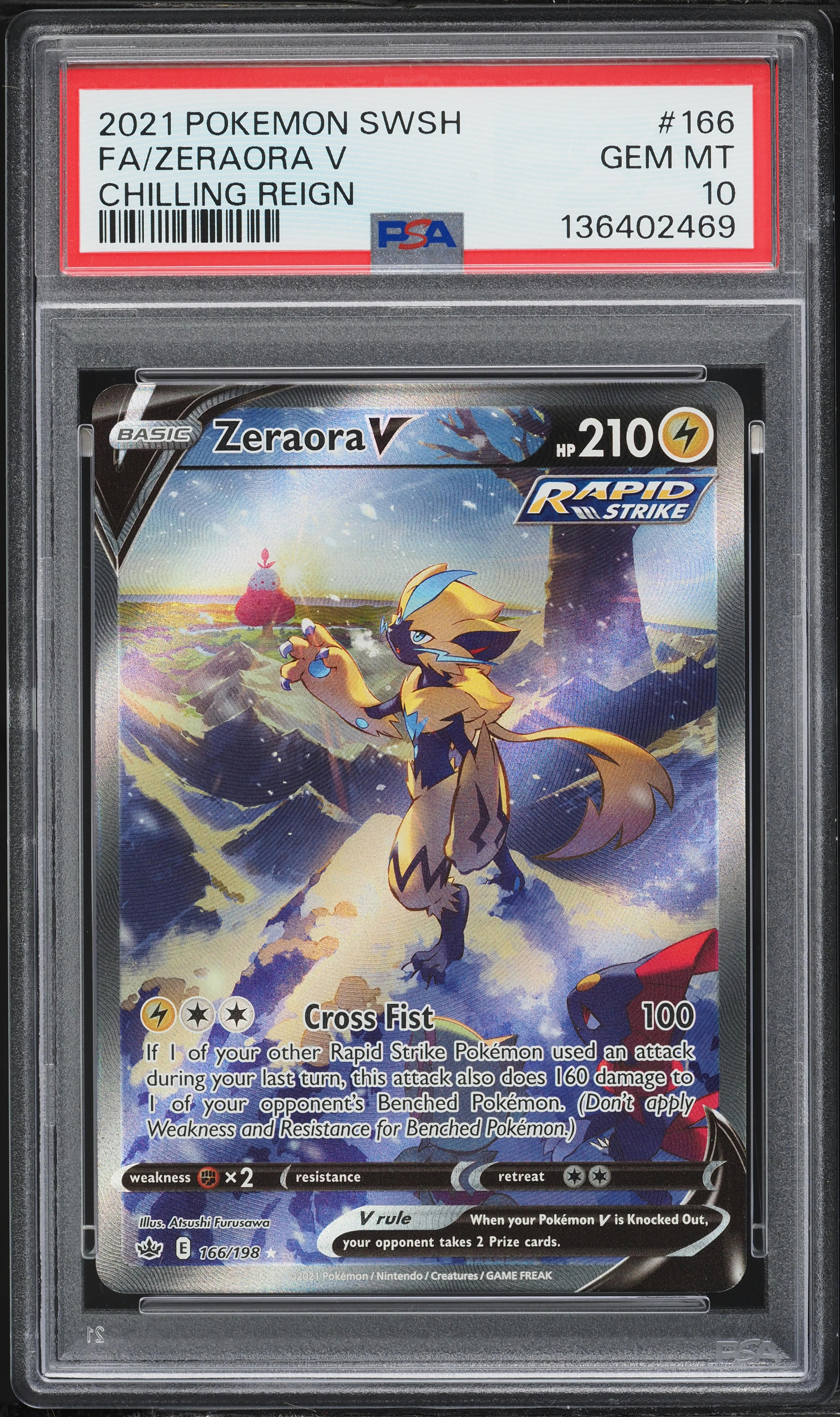 zeraora v pokemon card price Zeraora V SWSH263 Ultra Rare Holo Black Star Promo Pokemon Card * New *