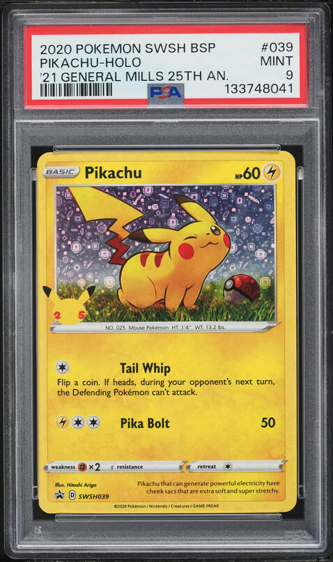 2020 Pokemon SWSH Promo General Mills 25th Anniversary Holo