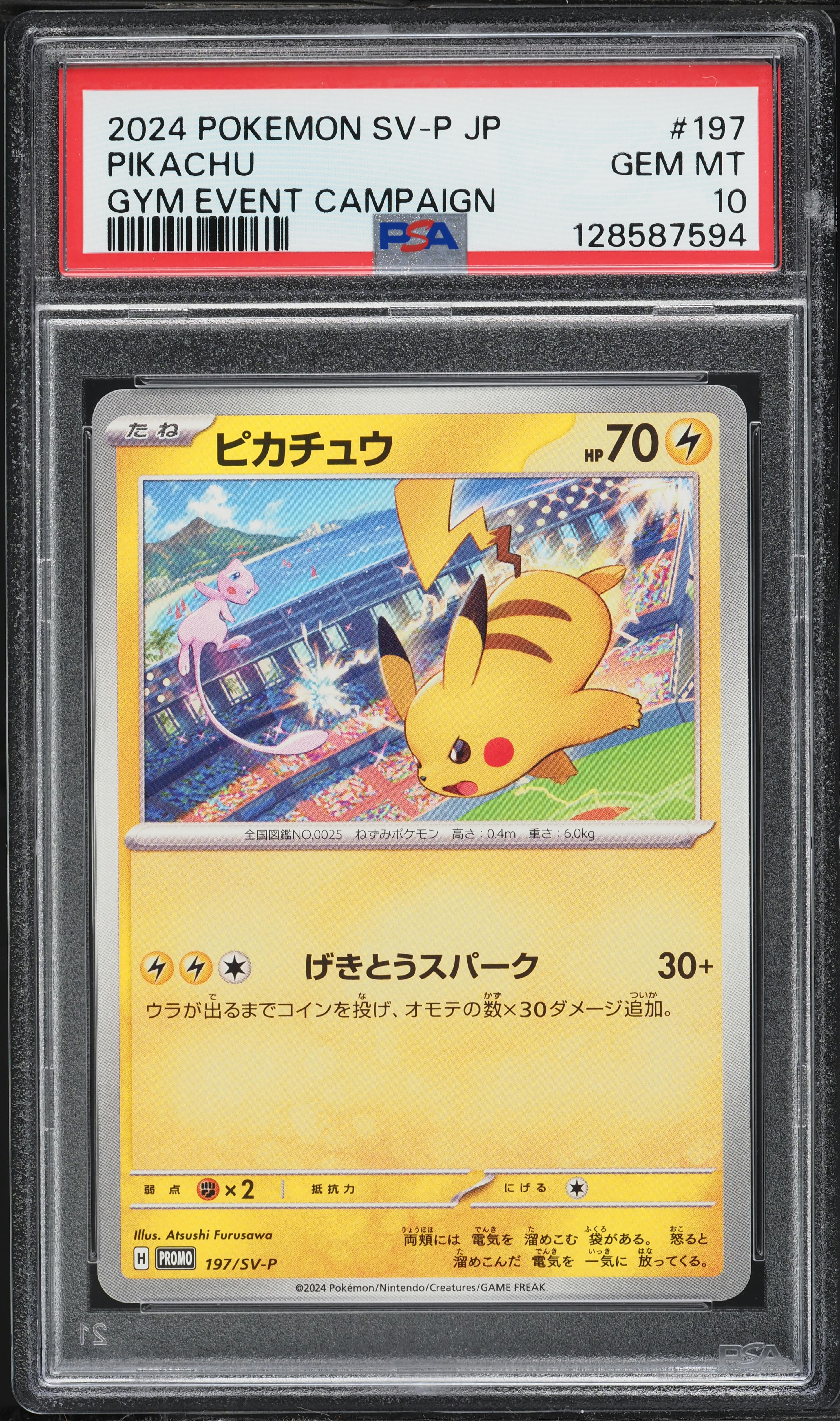 2024 Pokemon Japanese Scarlet & Violet Promo Gym Event Pikachu