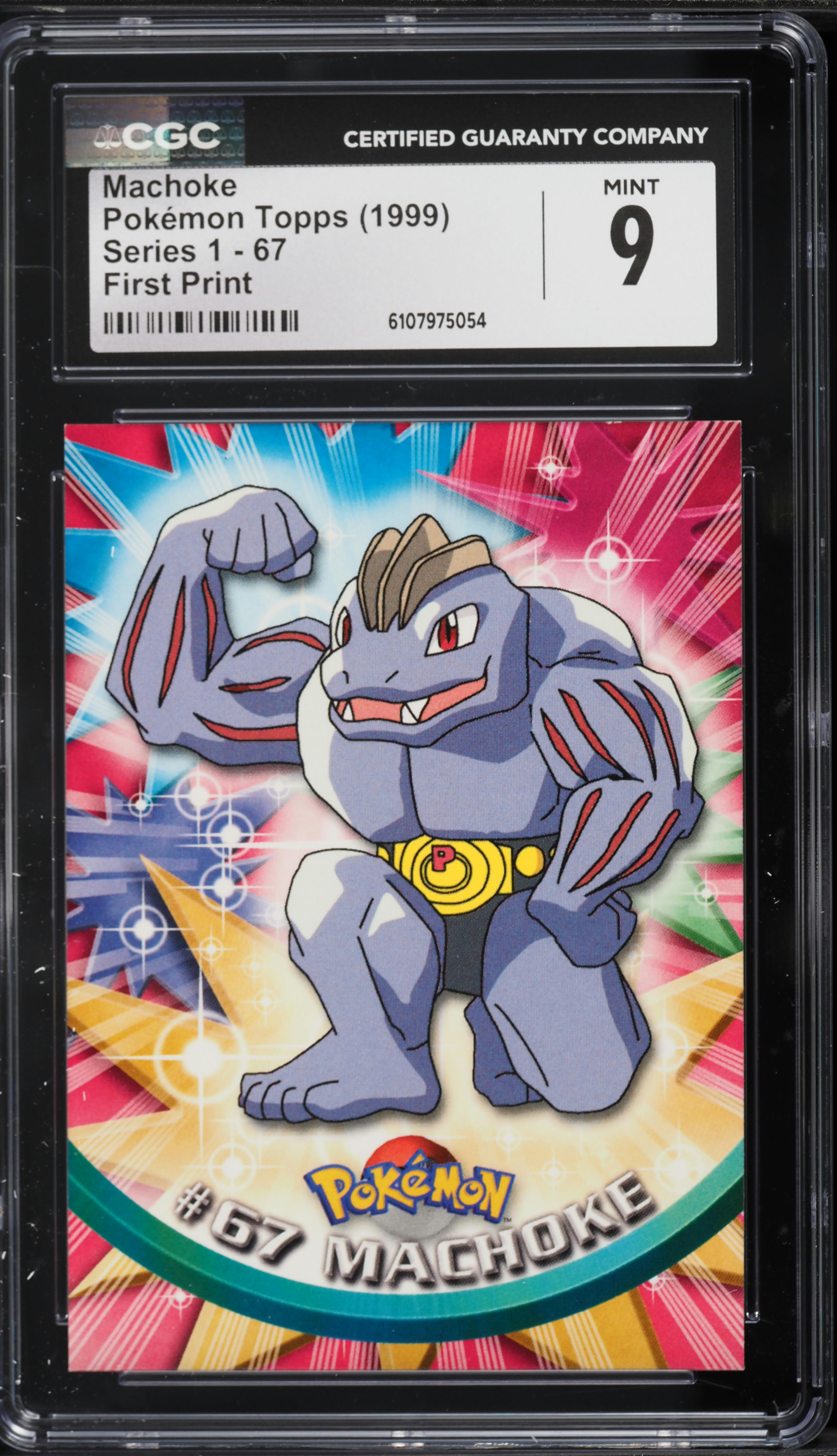 1999 Topps Pokemon Series 1 Machoke #67 CGC 9 MINT on Fanatics Collect
