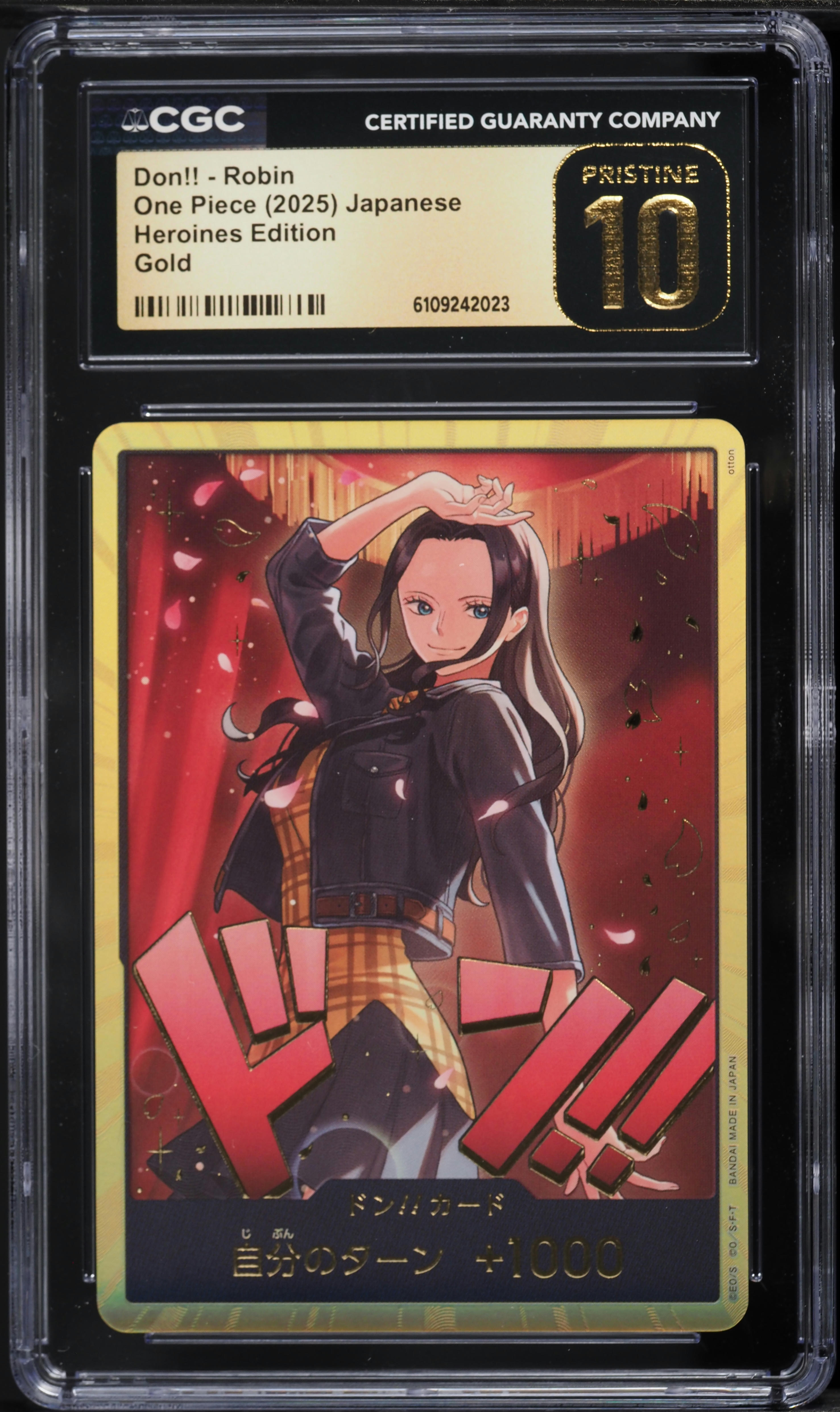 2025 One Piece Japanese Heroines Edition Gold Don!! Robin CGC 10