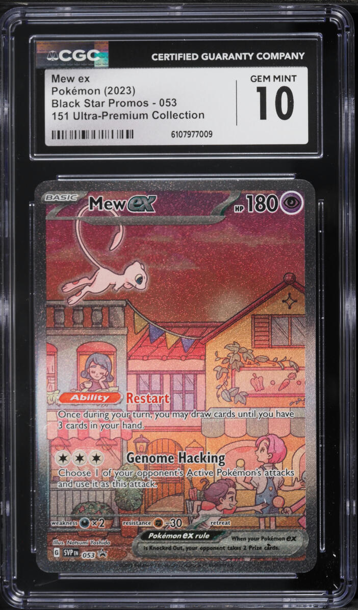 2023 Pokemon Scarlet & Violet Promo 151 Ultra Premium Alt Art Mew ex #53 CGC 10 GEM MINT