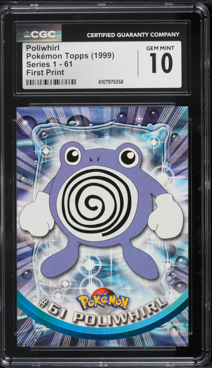 pokemon cards poliwhirl Pokemon Graded: Poliwhirl CGC 10 – Double Infinity Gaming main image 0