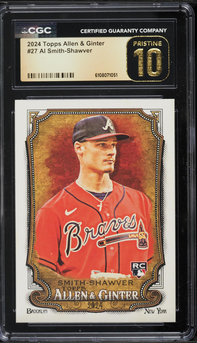 2024 Topps Allen & Ginter Al Smith-Shawver ROOKIE #27 CGC 10 PRISTINE