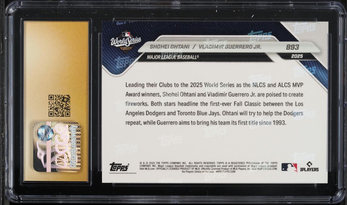 2025 Topps Now Shohei Ohtani & Vladimir Guerrero Jr. #893 CGC 10 PRISTINE