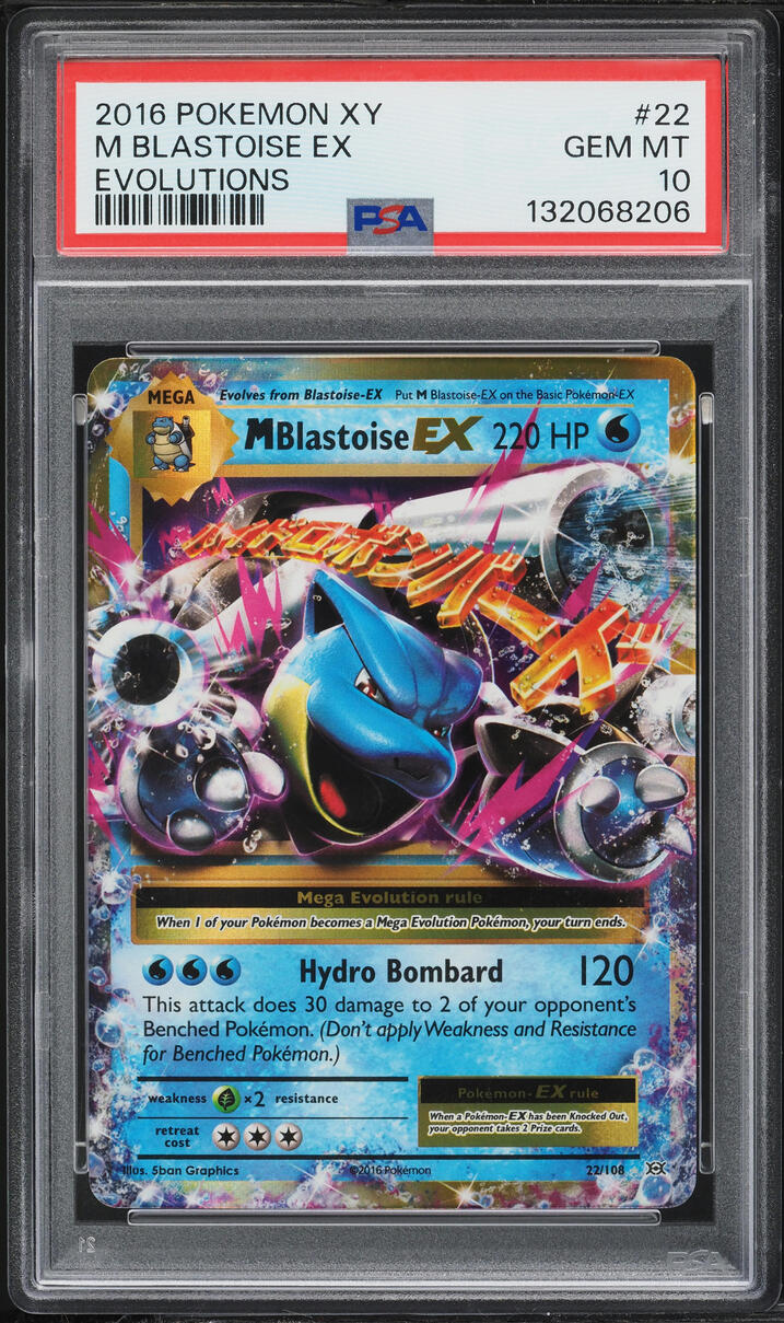 pokemon m mega-blastoise-ex 22 108 xy evolutions holo rare card 2016 Blastoise EX #22 PSA 10 Common Lands this card is the perfect way to showcase your collection. Pokemon - Mega-Blastoise-EX (102/108) -