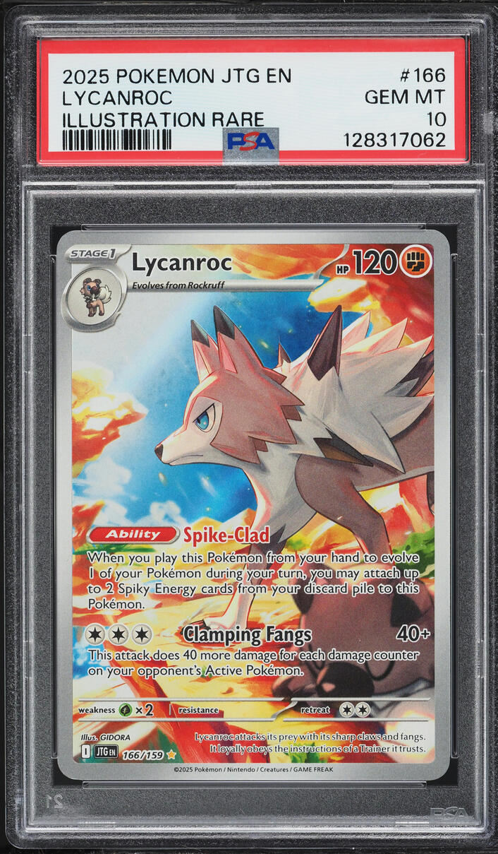 2025 Pokemon Scarlet & Violet Journey Together Full Art Lycanroc #166 PSA 10 GEM MINT