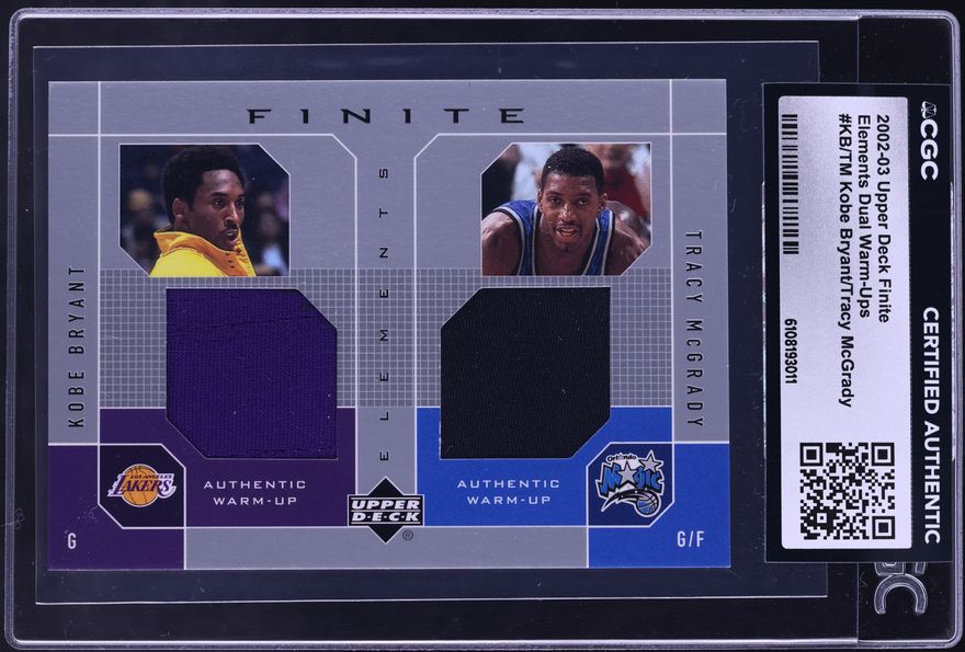 その他 Kobe McGrady UpperDeck Classic Duals 2001 Upper Deck Classic Duals Game Kobe Bryant Tracy McGrady PATCH